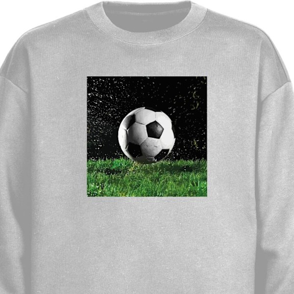 Sweatshirt för Vuxen | Klassisk Collegetröja Fotboll Action grå XXL