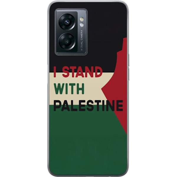 OnePlus Nord N300 Genomskinligt Skal Stand with Palestine – solidaritetsdesign med starkt budskap