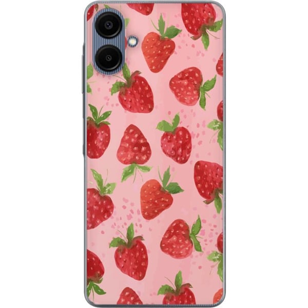 Samsung Galaxy A06 Läpinäkyvä kuori Mansikkahaaveet - Retro
