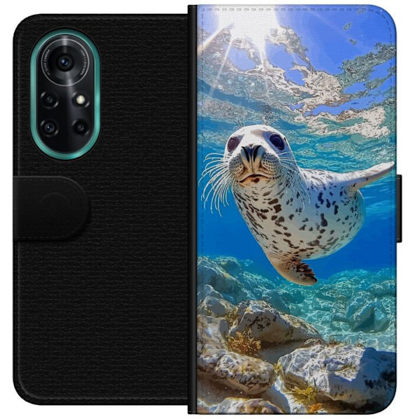 Huawei nova 8 Pro Lompakkokotelo Myynti Meri Uiminen Eläinaihe Luonto Vesimotiivi Sininen Suunnittelu Meriteema Suosittu Motiivi Villieläimet