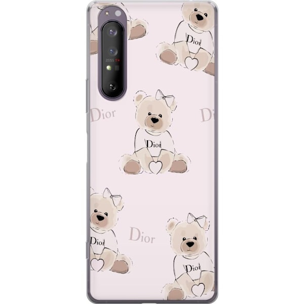 Sony Xperia 1 II Läpinäkyvä kuori Teddy Dior Vibes - ylelli