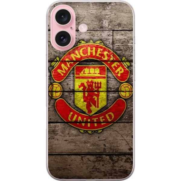 Apple iPhone 16 Gennemsigtig cover Manchester United FC