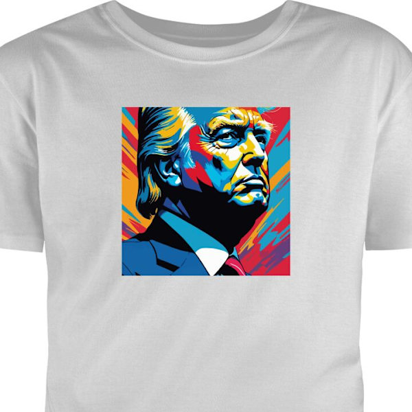 T-shirt för Vuxen | Klassisk Vuxen-T-shirt Trump grå S