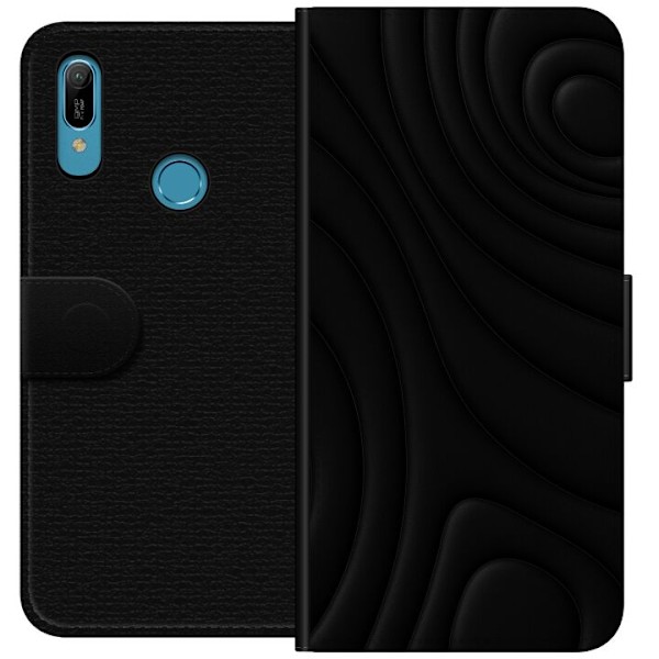 Huawei Y6 (2019) Lompakkokotelo Tummat Aallot