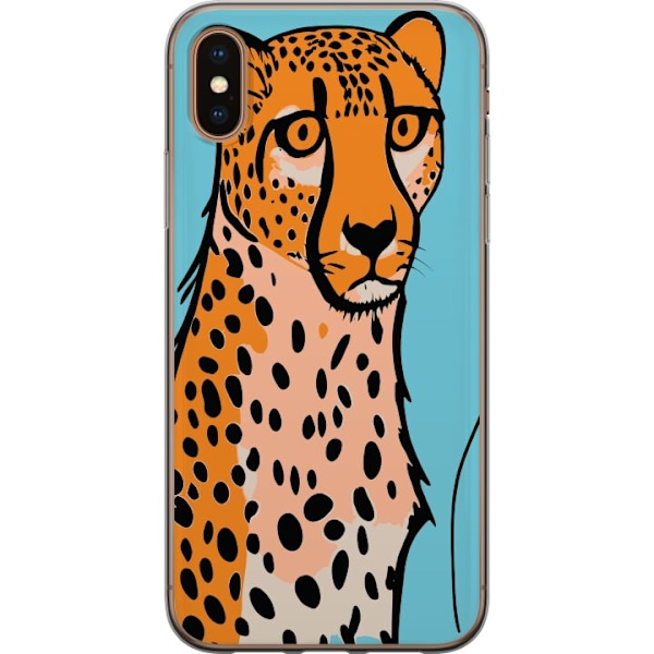 Apple iPhone XS Gennemsigtig cover Overrasket Leopard