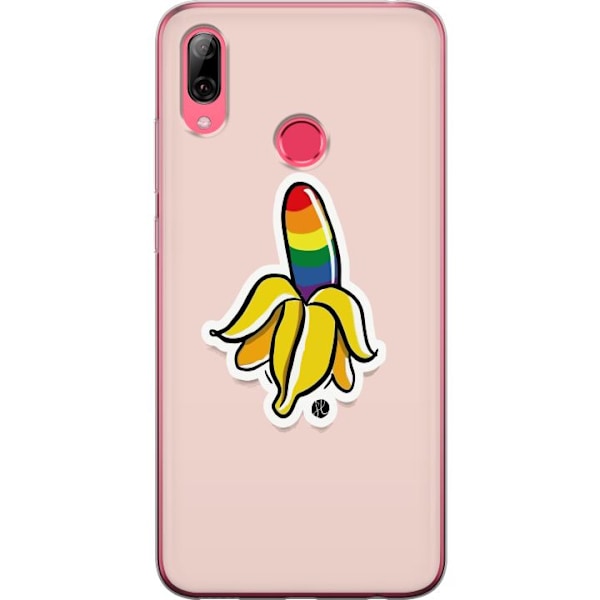 Huawei Y7 (2019) Gennemsigtig cover Glad Banan