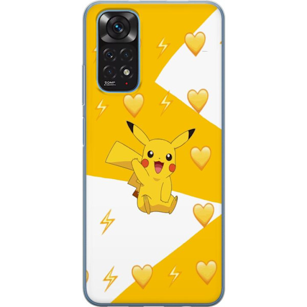 Xiaomi Redmi Note 11S Läpinäkyvä kuori Pikachu Pokémon Pelihahmo Peliaihe Suosittu Ikoni Sarjakuvasarja Pokémon GO Lasten Klassikko