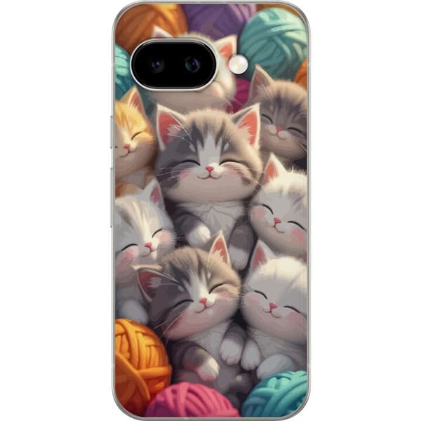 Kompatibel Mobilcover til Google Pixel 9a Sovande kattungar beige