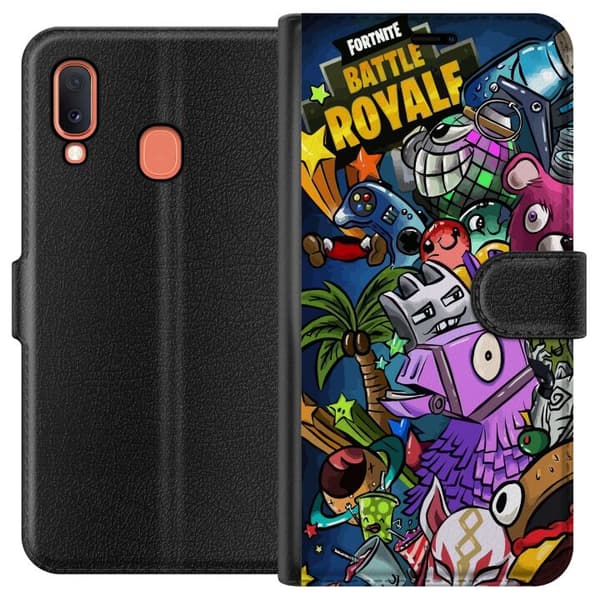 Kompatibelt Plånboksfodral till Samsung Galaxy A20e Minecraft