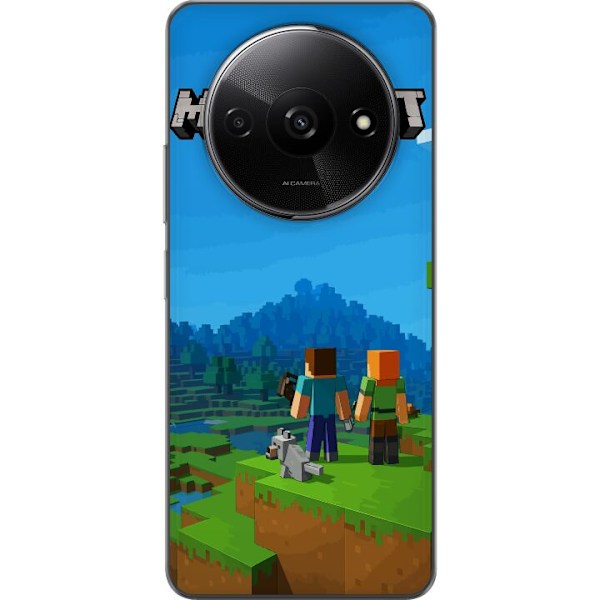 Xiaomi Redmi A3 Läpinäkyvä kuori Minecraft Key Art