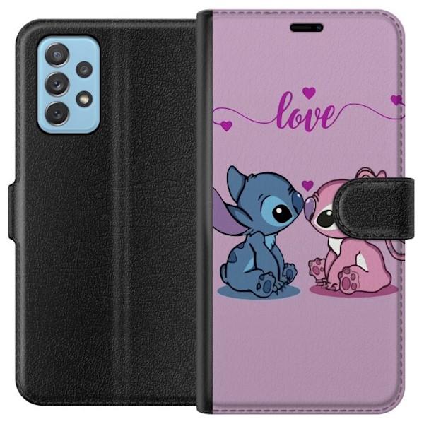 Samsung Galaxy A72 5G Lommeboketui Lilo & Stitch – Angel Edi