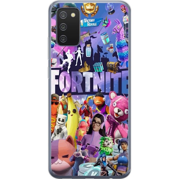 Samsung Galaxy A02s Läpinäkyvä kuori Fortnite Ryhmä