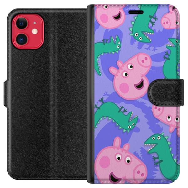 Kompatibel Tegnebogsetui til Apple iPhone 11 Greta Gris