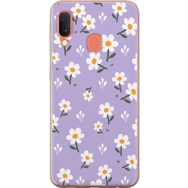Samsung Galaxy A20e Genomskinligt Skal Pretty Romance