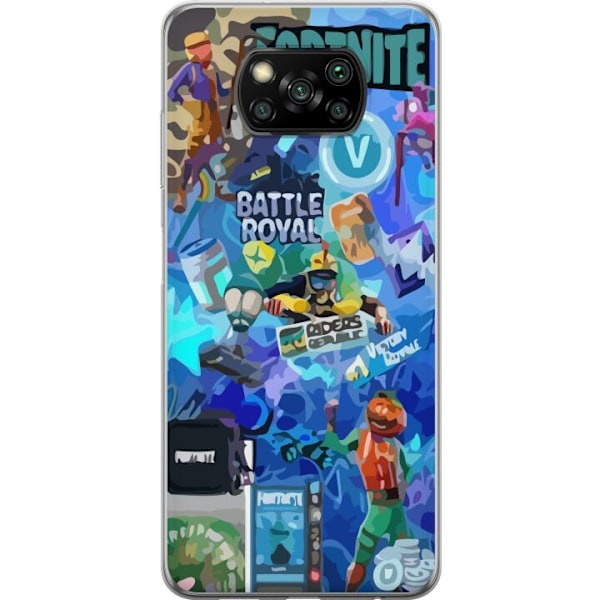 Xiaomi Poco X3 NFC Gjennomsiktig deksel Fortnite