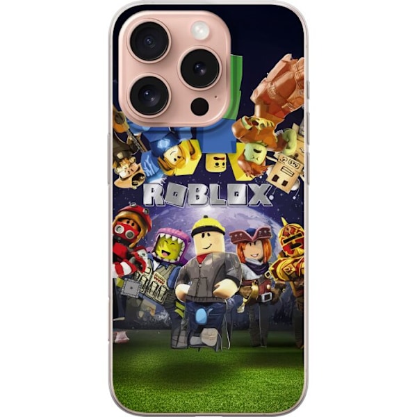 Apple iPhone 16 Pro Gennemsigtig cover Roblox Verden - Gaming Eventyr for Børn og Unge