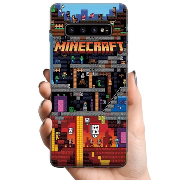 Samsung Galaxy S10 TPU Mobilskal Minecraft