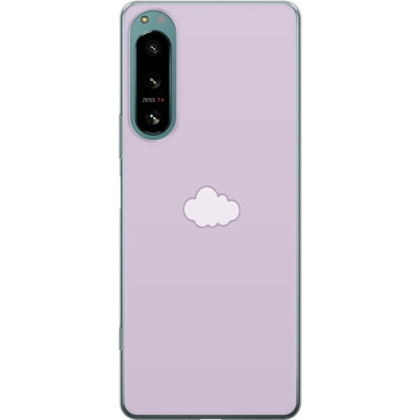Sony Xperia 5 IV Gennemsigtig cover Lilla Sky - minimalistisk sky på lilla baggrund
