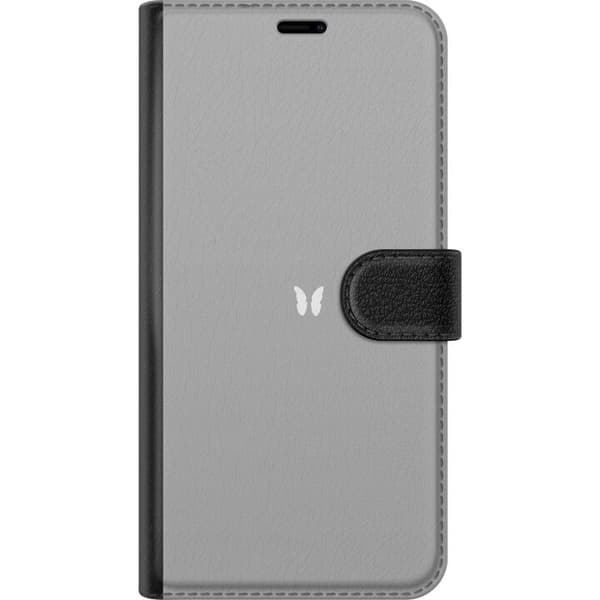 Kompatibel Tegnebogsetui til Apple iPhone 12 mini Grå Sommerfugl