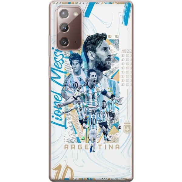 Samsung Galaxy Note20 Genomskinligt Skal Lionel Messi