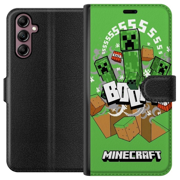 Samsung Galaxy A14 5G Tegnebogsetui Minecraft Boom