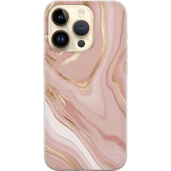 Apple iPhone 15 Pro Skal / Mobilskal - Marmor Guld