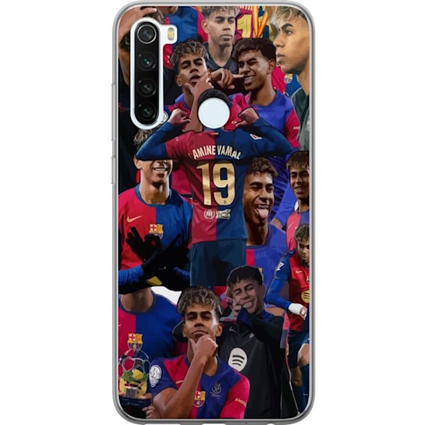 Xiaomi Redmi Note 8 Läpinäkyvä kuori Lamine Yamal mobiilikotelo jalkapallofaneille