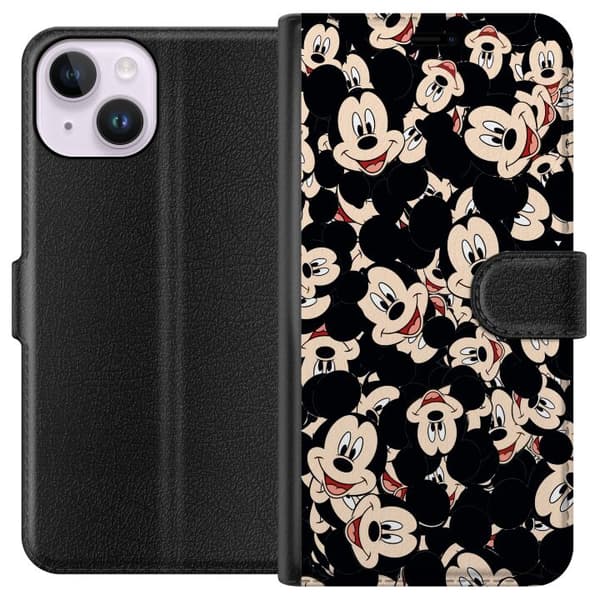 Kompatibel Tegnebogsetui til Apple iPhone 14 Mickey Mouse