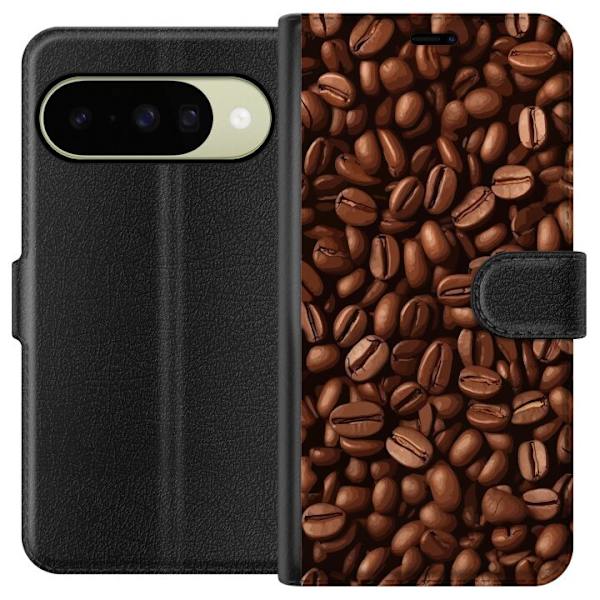 Kompatibel Tegnebogsetui til Google Pixel 10 Kaffebönor närbild brun