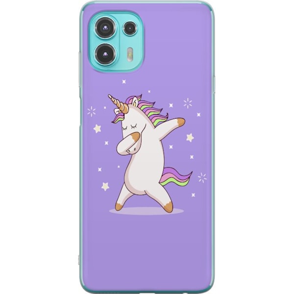 Motorola Edge 20 Lite Genomskinligt Skal Unicorn Dab