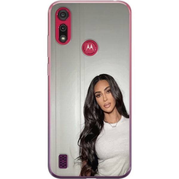 Motorola Moto E6s (2020) Läpinäkyvä kuori Kim Kardashian