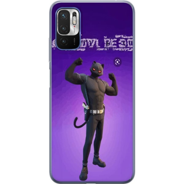 Xiaomi Redmi Note 10 5G Gennemsigtig cover Fortnite - Meowscle