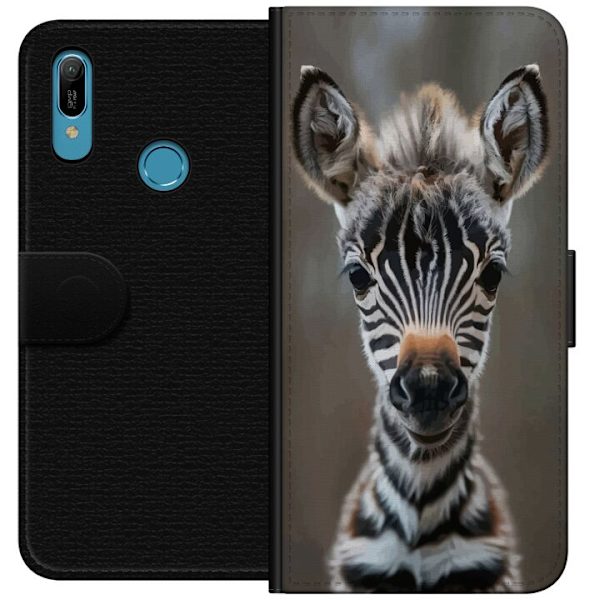 Huawei Y6 (2019) Lompakkokotelo Giraffi Eläinaihe Afrikka Luonto Graafinen Kuva Savanni Villieläimet Suosittu Seinätaide Eksoottinen Teema