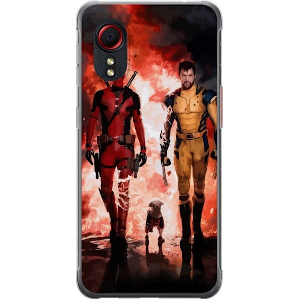 Samsung Galaxy Xcover 5 Genomskinligt Skal Wolverine Deadpool