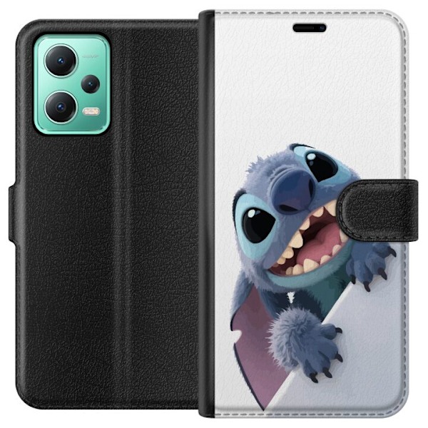 Xiaomi Redmi Note 12 Plånboksfodral Happy Stitch – glad fig