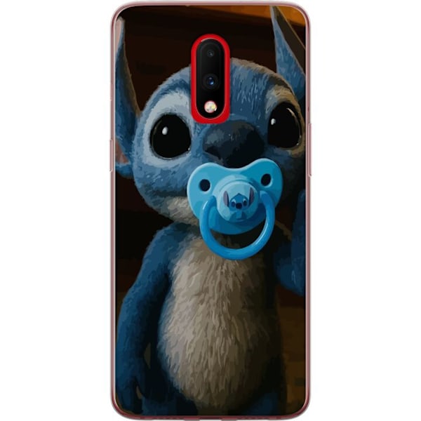 OnePlus 7 Läpinäkyvä kuori Stitch & Napp - vauvateema söpöllä hahmolla
