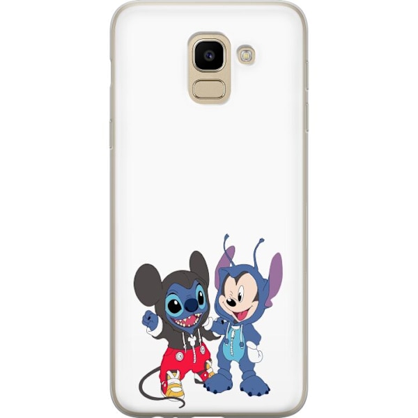 Samsung Galaxy J6 Gennemsigtig cover Stitch Mickey Mouse