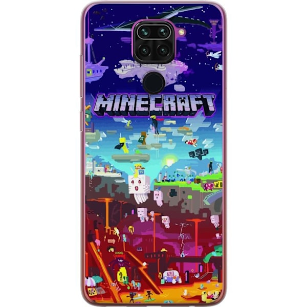 Xiaomi Redmi Note 9 Gennemsigtig cover Minecraft