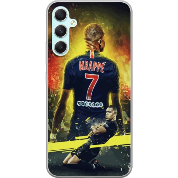 Samsung Galaxy A34 Gjennomsiktig deksel Kylian Mbappé