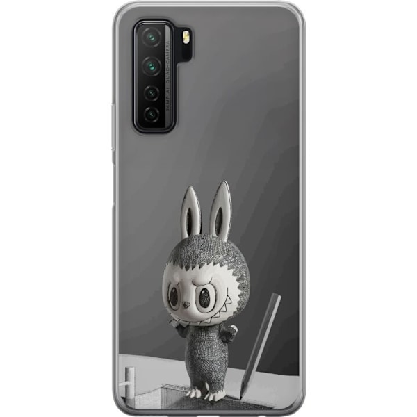 Huawei P40 lite 5G Läpinäkyvä kuori Pop Mart MEGA LABUBU LABUBU Sketch 1000%
