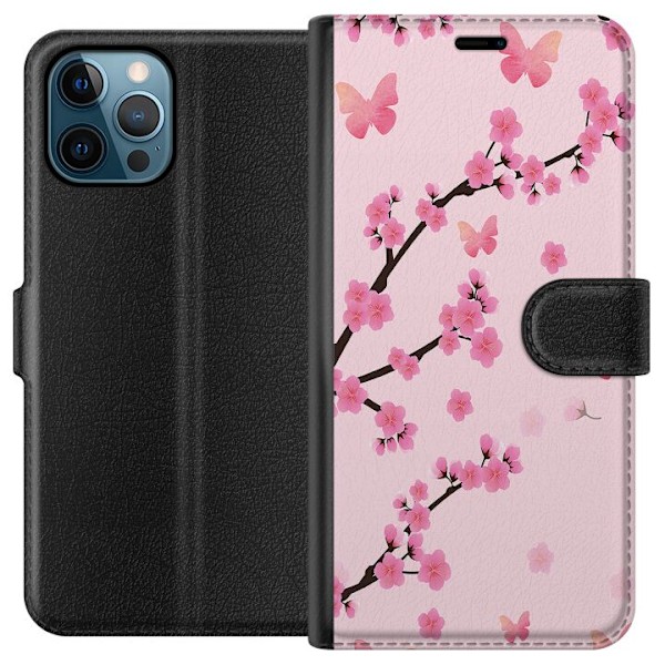 Apple iPhone 12 Pro Max Tegnebogsetui Blomster
