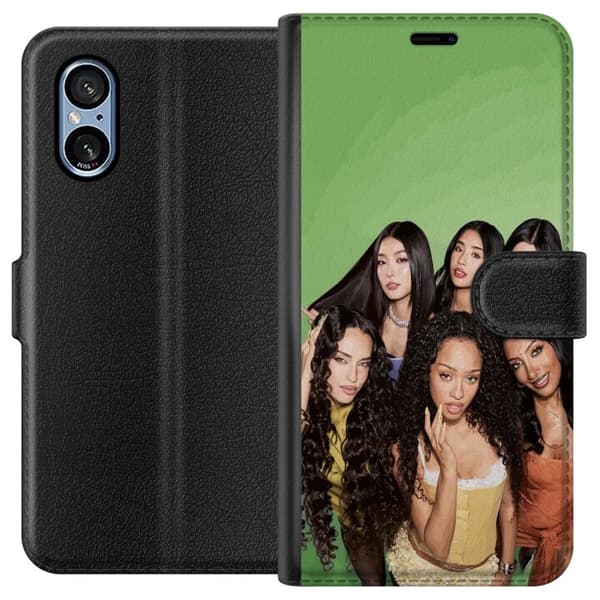 Kompatibel Tegnebogsetui til Sony Xperia 10 VI KATSEYE grøn