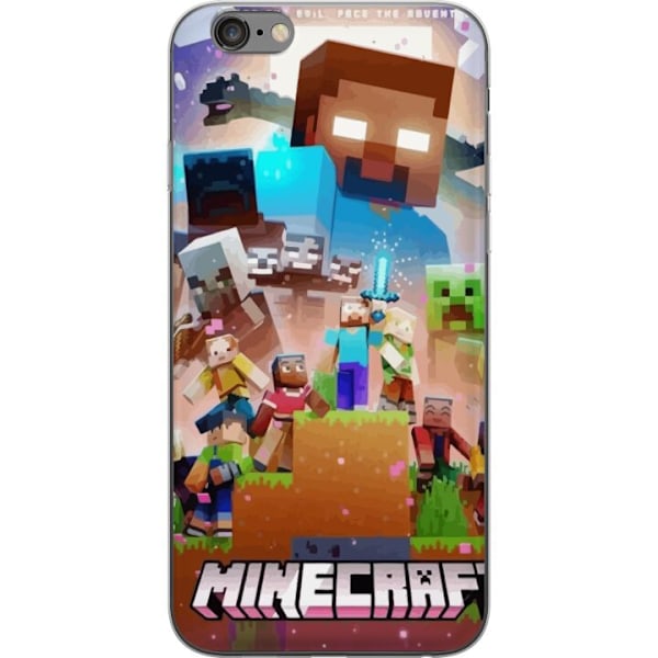 Apple iPhone 6 Plus Genomskinligt Skal Minecraft