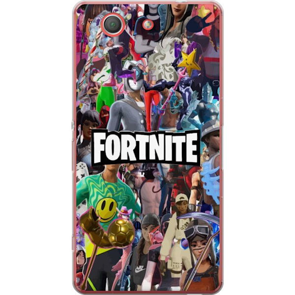 Sony Xperia Z3 Compact Läpinäkyvä kuori Fortnite