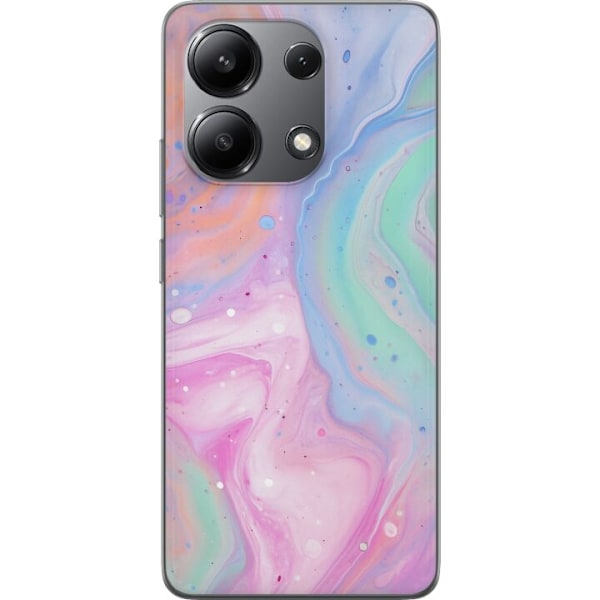 Xiaomi Redmi Note 13 4G Genomskinligt Skal Pastellmarmor