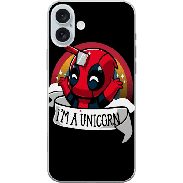 Apple iPhone 16 Plus Läpinäkyvä kuori Deadpool