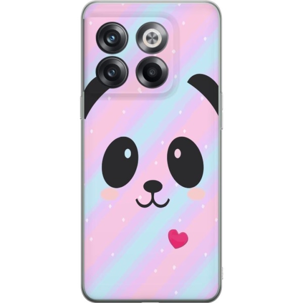 OnePlus 10T Läpinäkyvä kuori Sateenkaari Panda