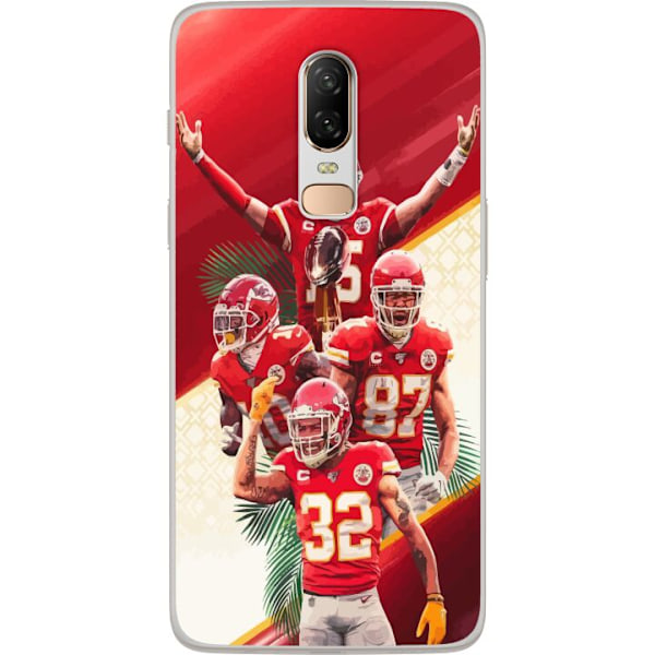 OnePlus 6 Gjennomsiktig deksel Kansas City Chiefs (NFL)