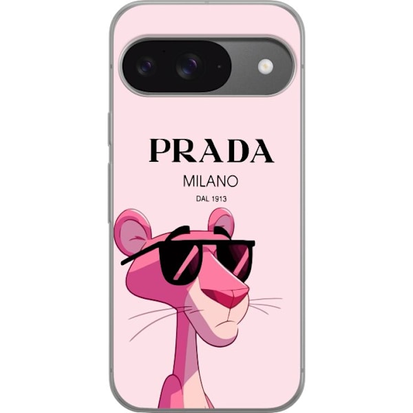 Google Pixel 9 Pro Gennemsigtig cover Prada Lyserød Panter