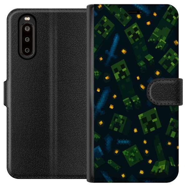 Sony Xperia 10 II Tegnebogsetui Minecraft Dungeons Mob
